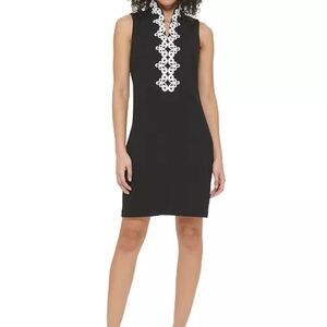 Jessica Howard Black Dress with White Detailing